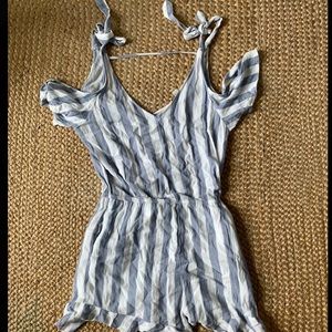 American Eagle Striped Romper
